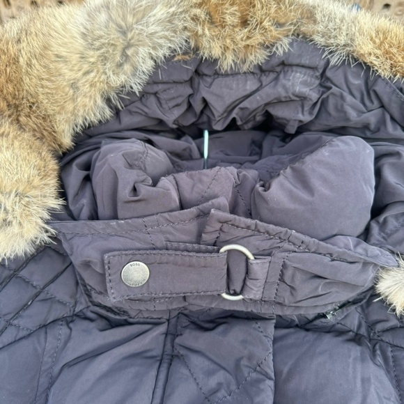 Hugo Boss Orange Belted Puffer Coat with real fur hood - Picture 16 of 16